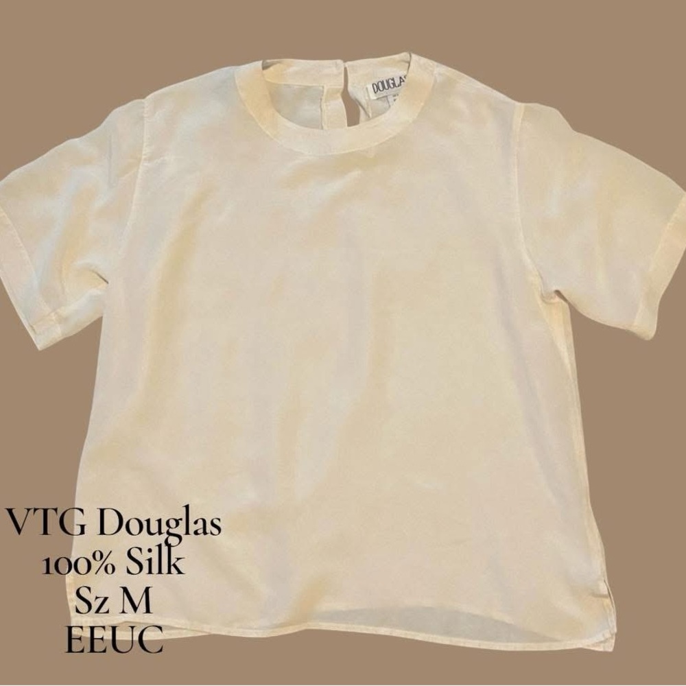Douglas Cream Silk Women's Blouse